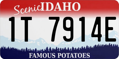 ID license plate 1T7914E