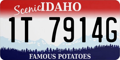 ID license plate 1T7914G