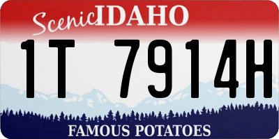 ID license plate 1T7914H