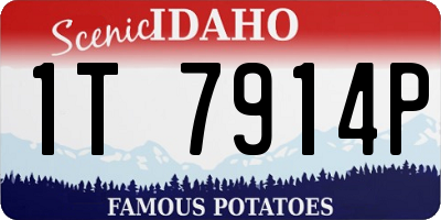 ID license plate 1T7914P