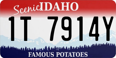 ID license plate 1T7914Y