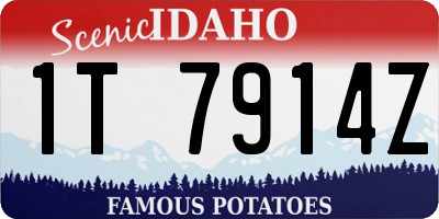 ID license plate 1T7914Z