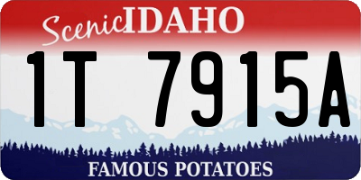 ID license plate 1T7915A
