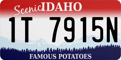 ID license plate 1T7915N