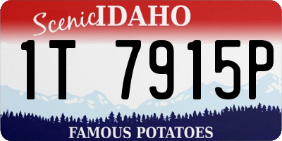 ID license plate 1T7915P