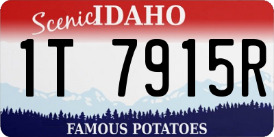 ID license plate 1T7915R
