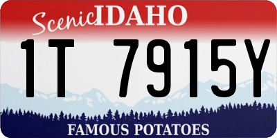 ID license plate 1T7915Y