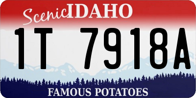 ID license plate 1T7918A