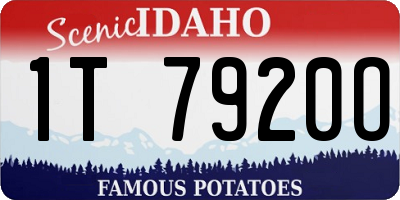 ID license plate 1T7920O