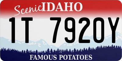 ID license plate 1T7920Y