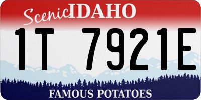 ID license plate 1T7921E