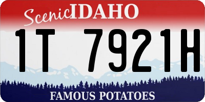 ID license plate 1T7921H