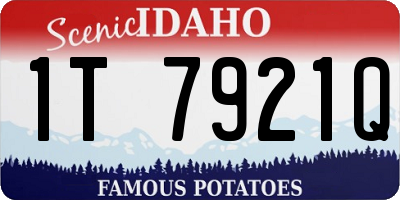 ID license plate 1T7921Q