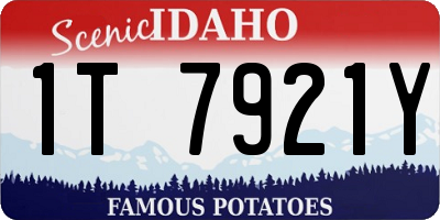 ID license plate 1T7921Y