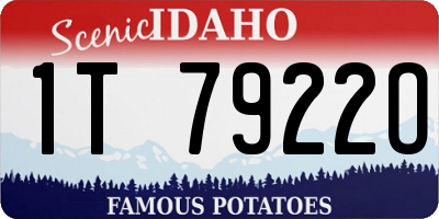 ID license plate 1T7922O