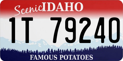 ID license plate 1T7924O