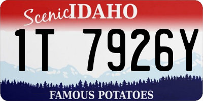 ID license plate 1T7926Y