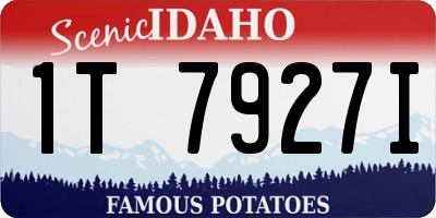 ID license plate 1T7927I