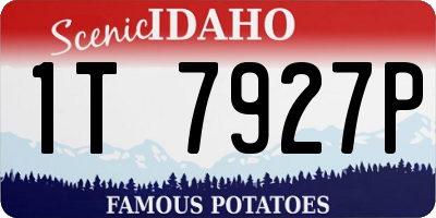 ID license plate 1T7927P