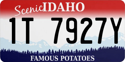 ID license plate 1T7927Y