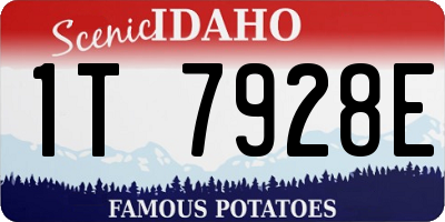 ID license plate 1T7928E