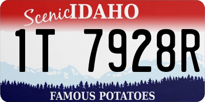 ID license plate 1T7928R