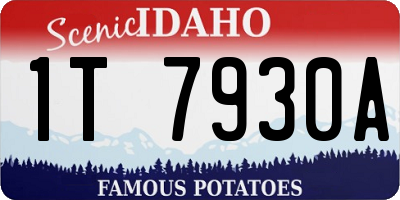 ID license plate 1T7930A