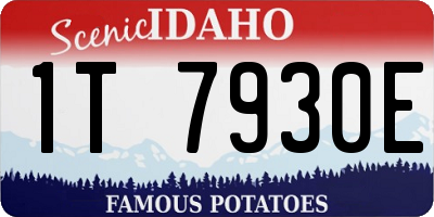 ID license plate 1T7930E