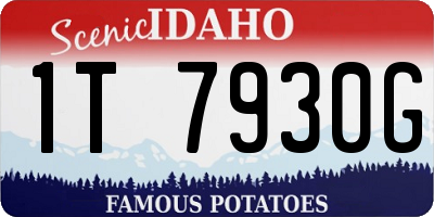 ID license plate 1T7930G