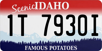 ID license plate 1T7930I