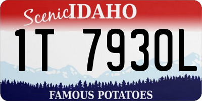 ID license plate 1T7930L