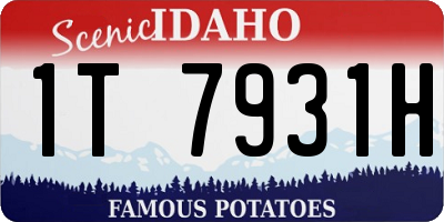 ID license plate 1T7931H