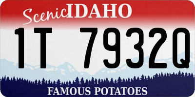 ID license plate 1T7932Q