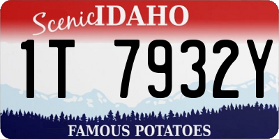 ID license plate 1T7932Y