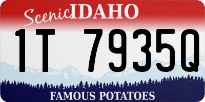 ID license plate 1T7935Q