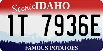 ID license plate 1T7936E