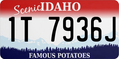 ID license plate 1T7936J