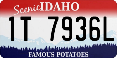 ID license plate 1T7936L