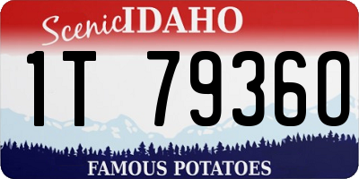 ID license plate 1T7936O