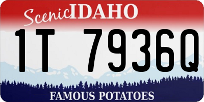 ID license plate 1T7936Q