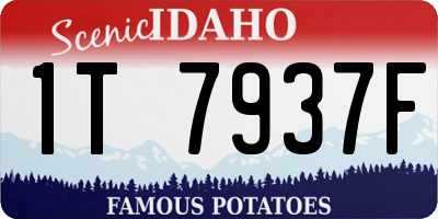 ID license plate 1T7937F