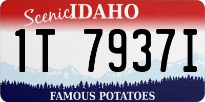 ID license plate 1T7937I