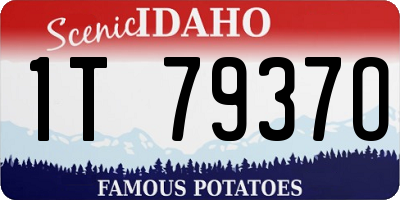 ID license plate 1T7937O