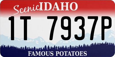ID license plate 1T7937P