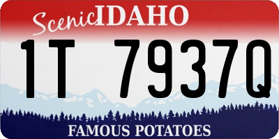 ID license plate 1T7937Q