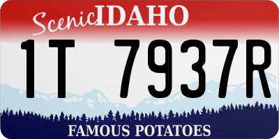 ID license plate 1T7937R