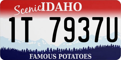 ID license plate 1T7937U
