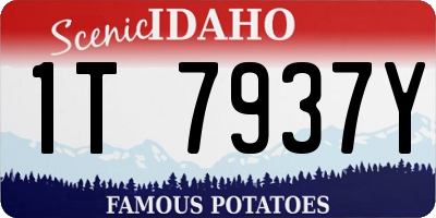ID license plate 1T7937Y