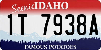 ID license plate 1T7938A
