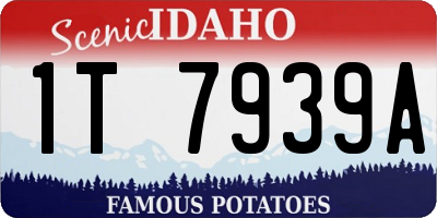 ID license plate 1T7939A